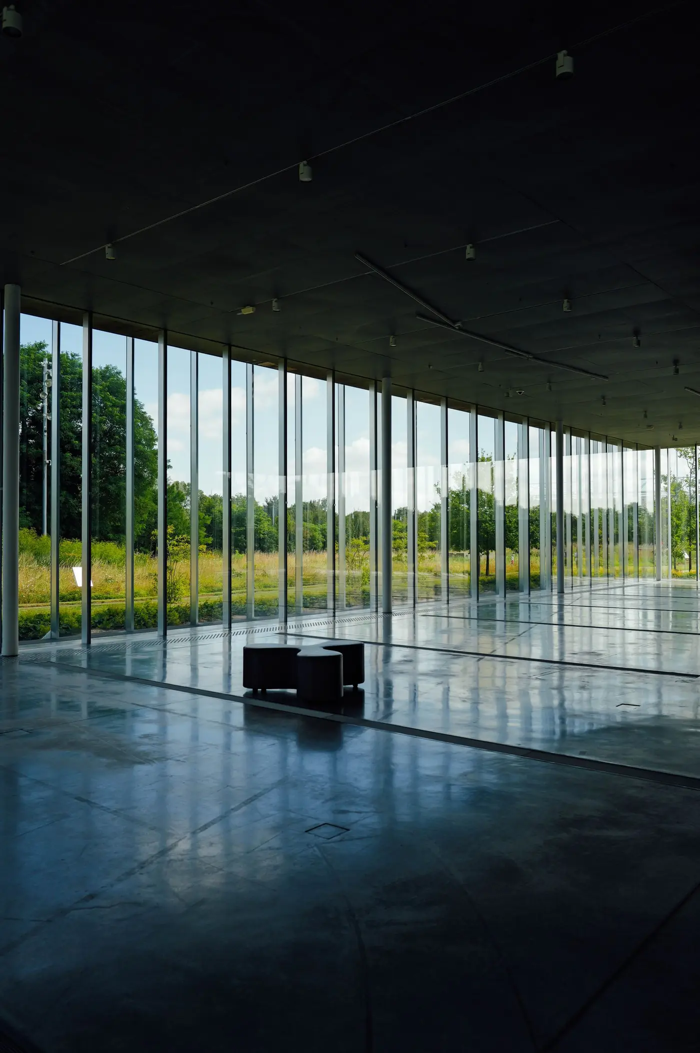 Floor-to-ceiling glazing showing scale of large-format sealed units