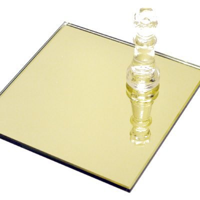 Gold tinted mirror glass