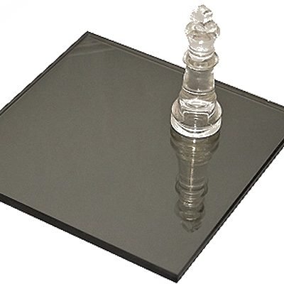 Grey tinted mirror glass