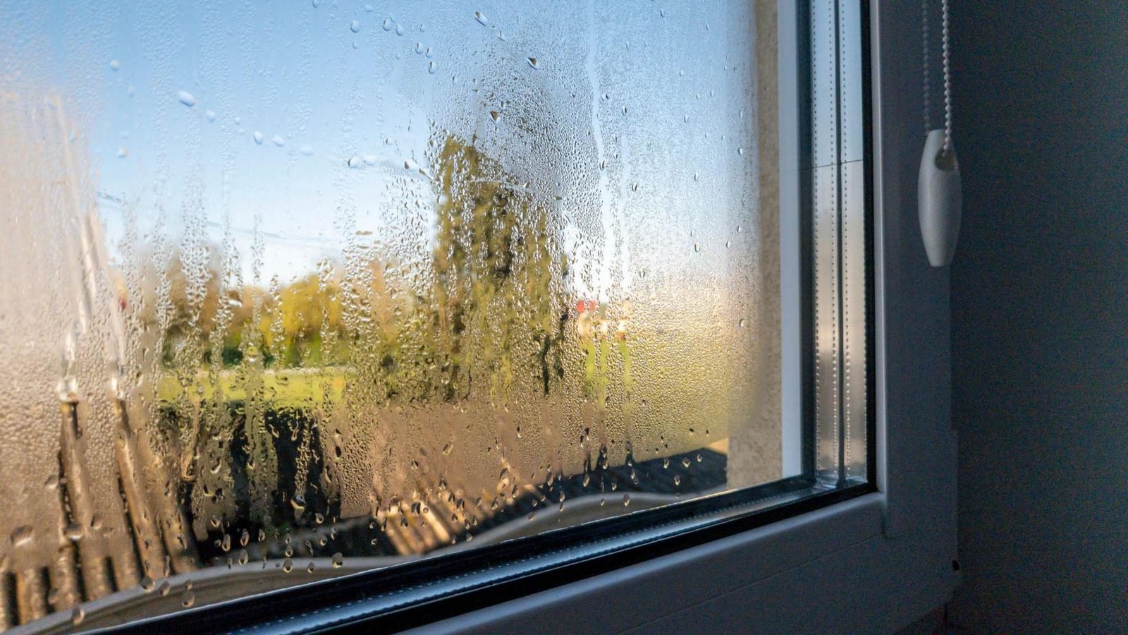 Internal condensation inside a failed sealed unit