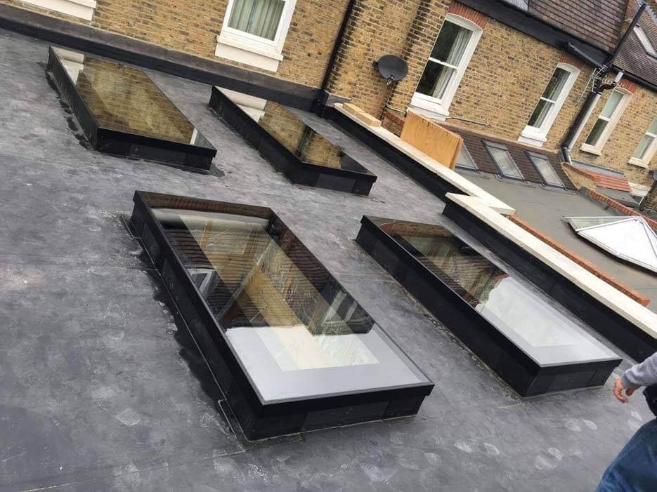 Flat roof skylight rooflight