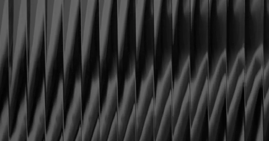 Reeded textured obscure glass pattern